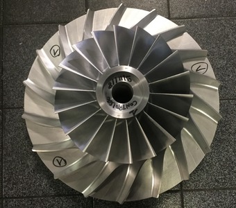 Impeller Ø 425 mm - usinage des compresseurs en 5 axes 